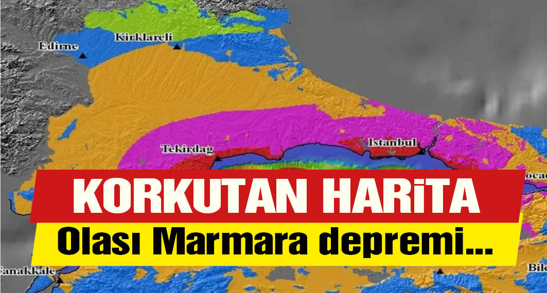 Olası Marmara depremi için kabus haritası ortaya çıktı