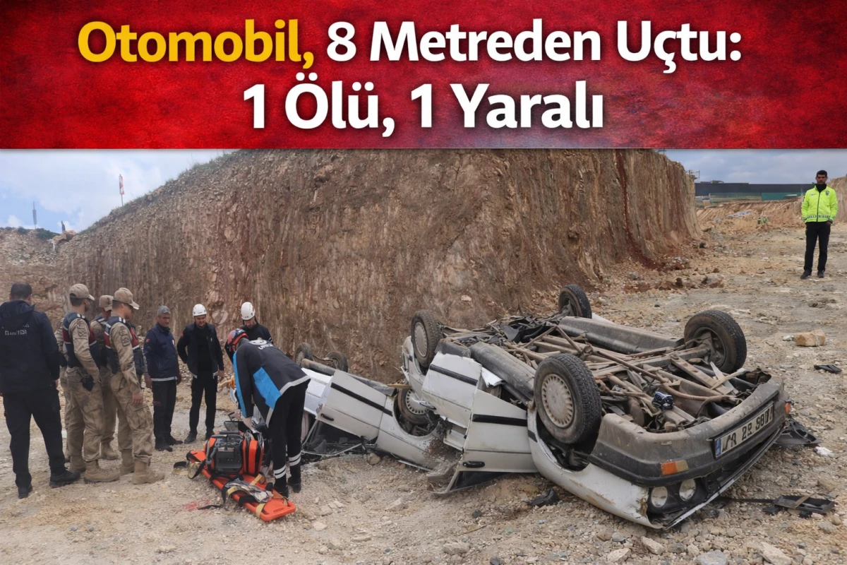Otomobil, 8 metreden u&ccedil;tu: 1 &ouml;l&uuml;, 1 yaralı