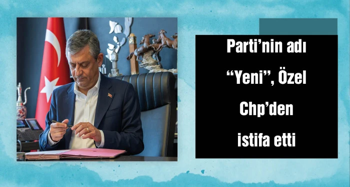 &Ouml;zg&uuml;r &Ouml;zel'in partisinin adı 'Yeni Parti' oldu