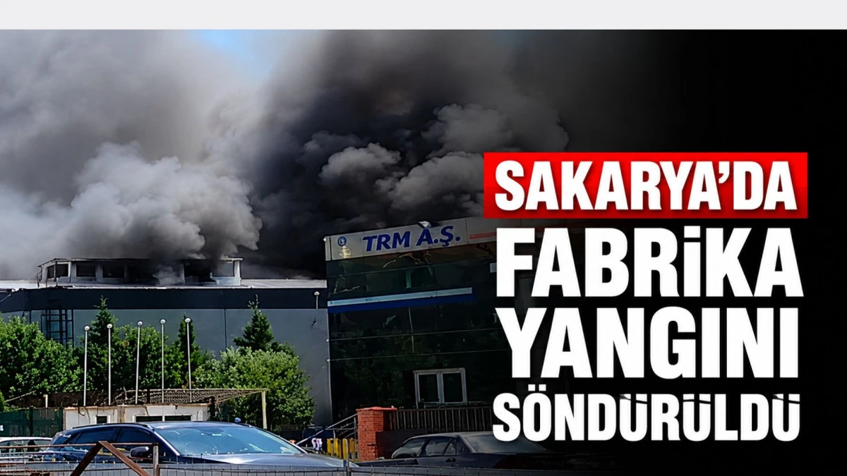 Sakarya'da fabrika yangını s&ouml;nd&uuml;r&uuml;ld&uuml;