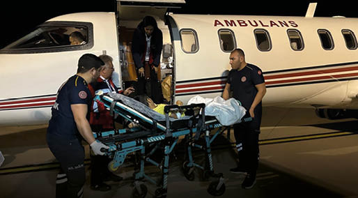 Şırnak'ta 8 yaşındaki hasta, ambulans uçakla Ankara'ya sevk edildi