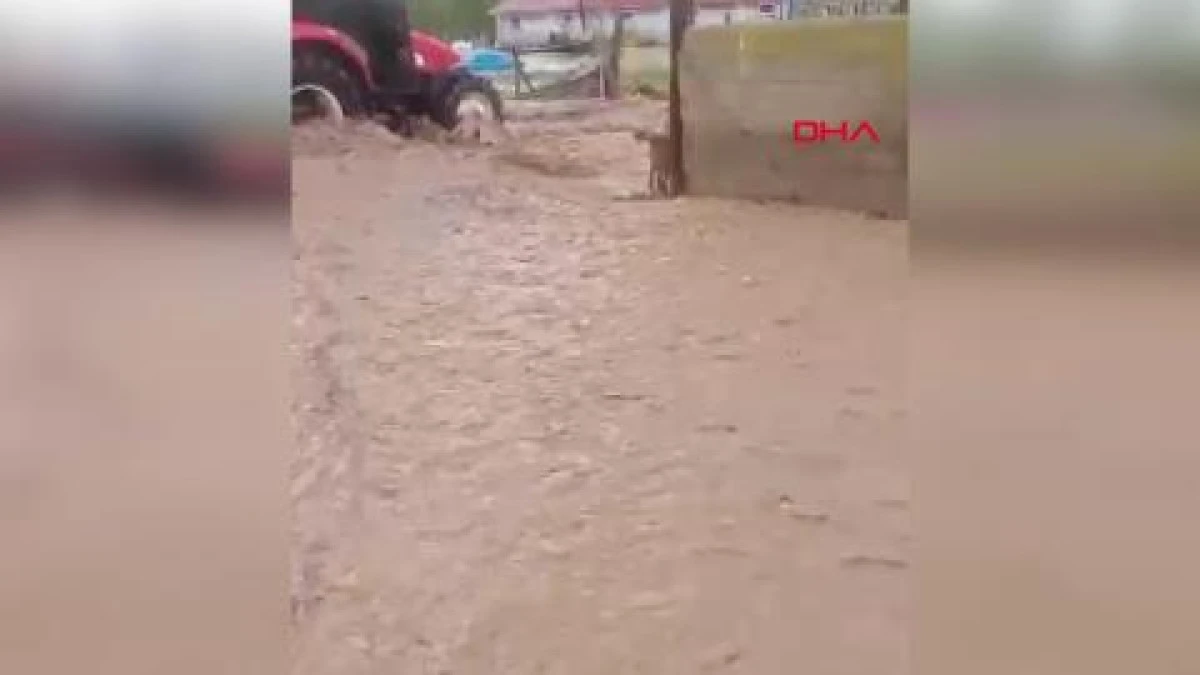 Sivas'ta sağanak sele neden oldu