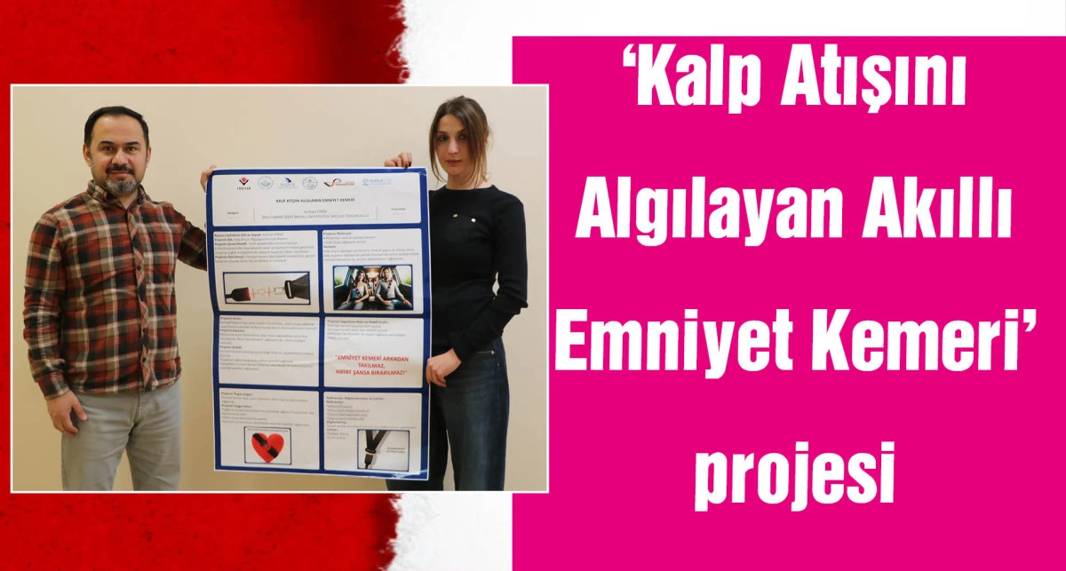 Sürücünün direksiyon başında kalp krizi geçirdiğini algılayacak akıllı kemer projesi