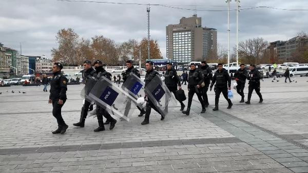 Taksim'de yoğun güvenlik önlemi