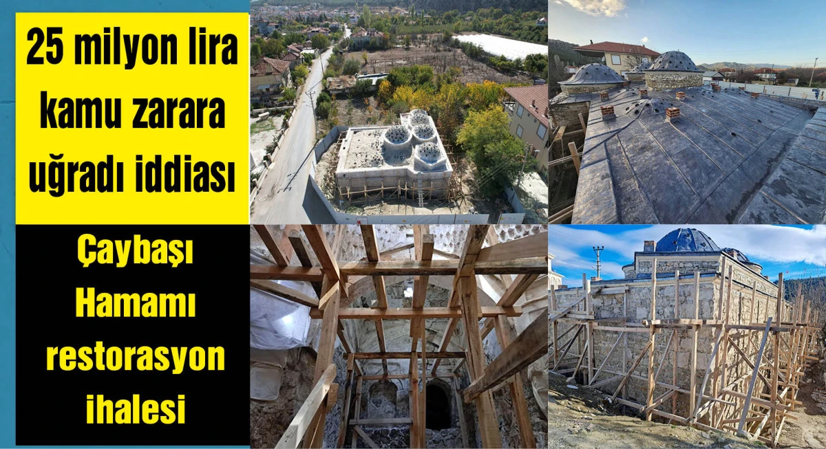 Tarihi hamam restorasyonunda 25 milyon TL'lik kamu zararı iddiasına inceleme