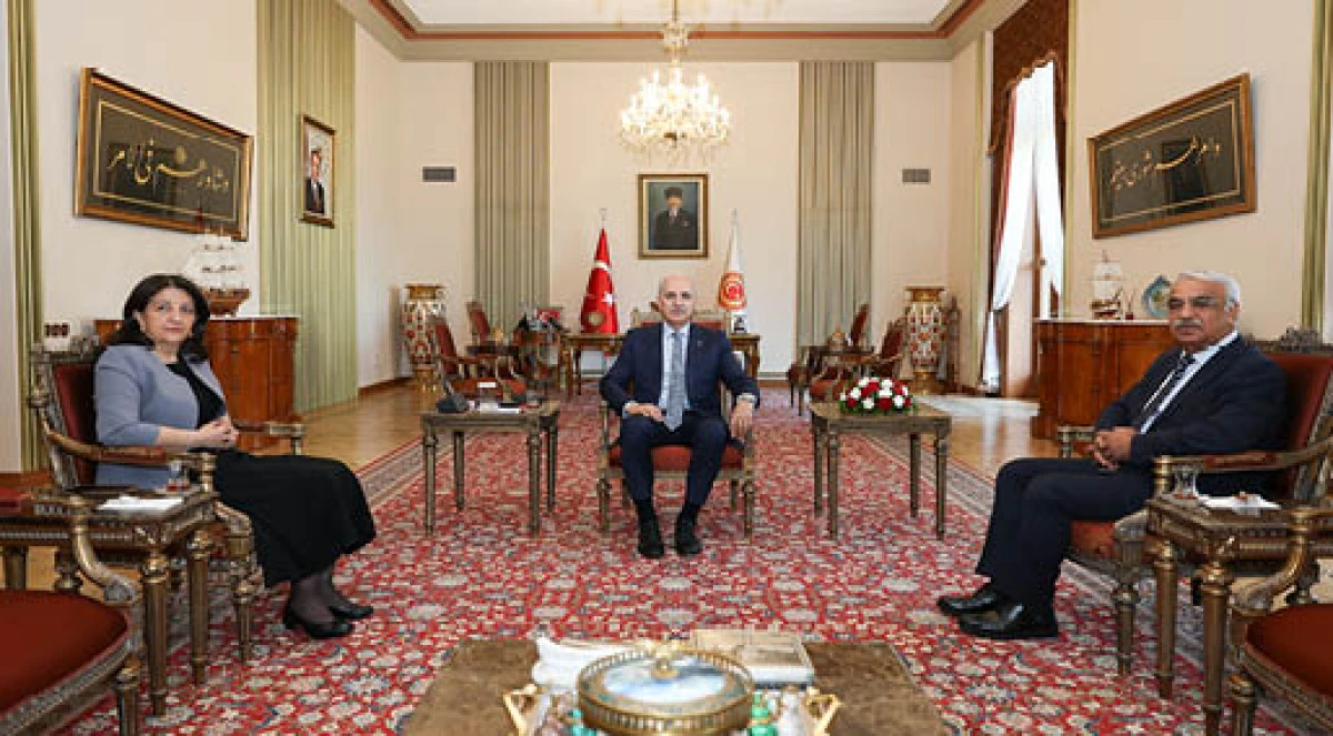 TBMM Başkanı Kurtulmuş, DEM Parti İmralı heyetini kabul etti