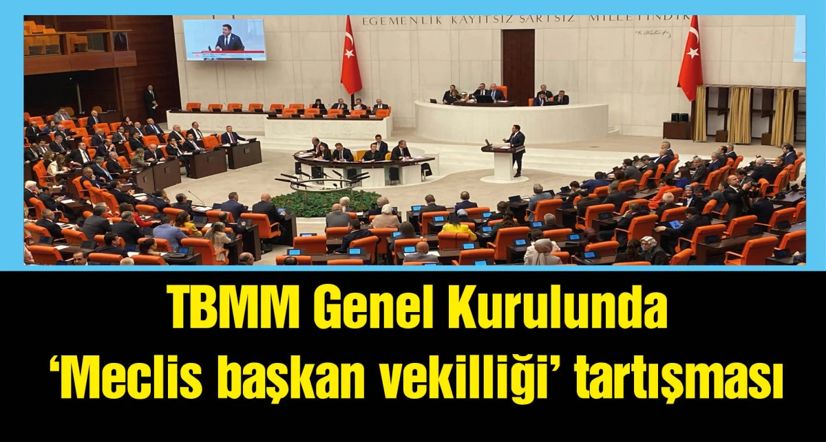 TBMM Genel Kurulunda, 'Meclis başkan vekilliği' tartışması