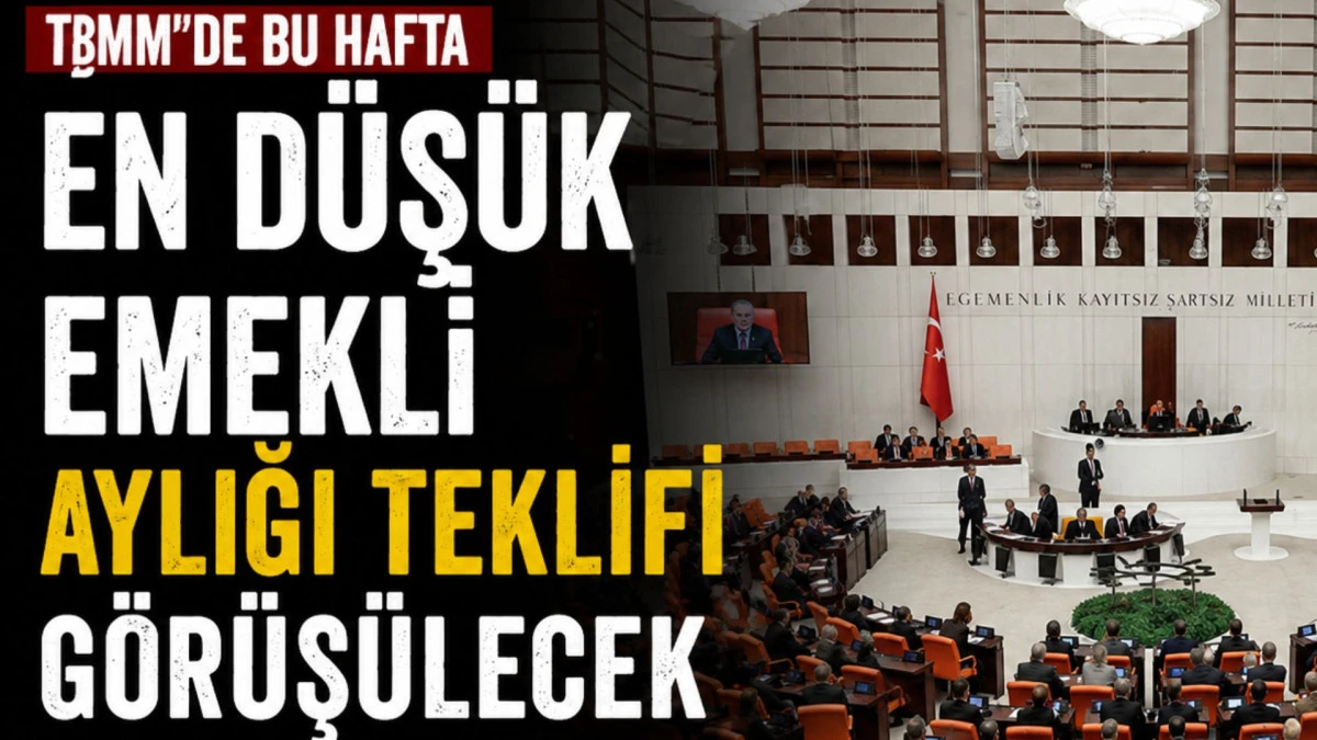 TBMM'de bu hafta en d&uuml;ş&uuml;k emekli aylığı teklifi g&ouml;r&uuml;ş&uuml;lecek