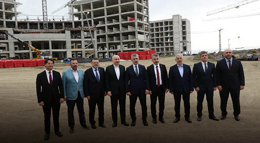  Trabzon Şehir Hastanesi’nde kaba inşaat tamamlandı
