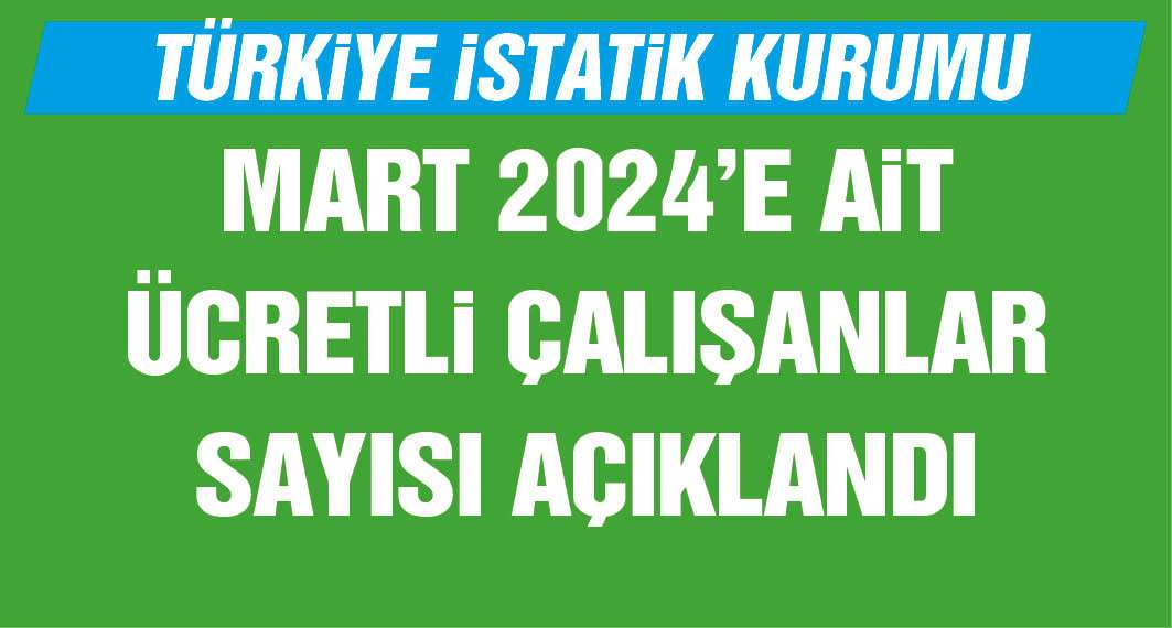  TÜİK: Ücretli çalışan sayısı yıllık yüzde 2,6 arttı