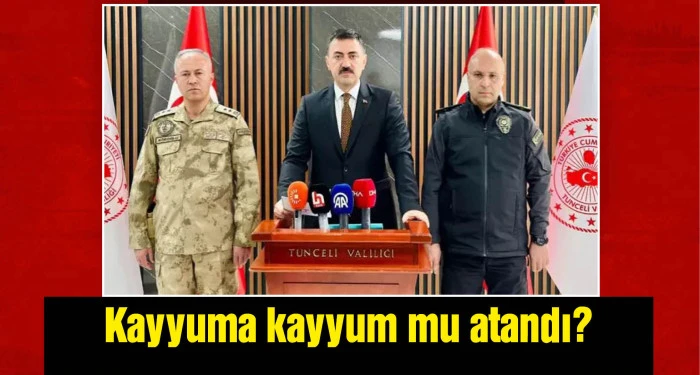 Tunceli Valisi Bülent Tekbıyıkoğlu, merkeze alındı