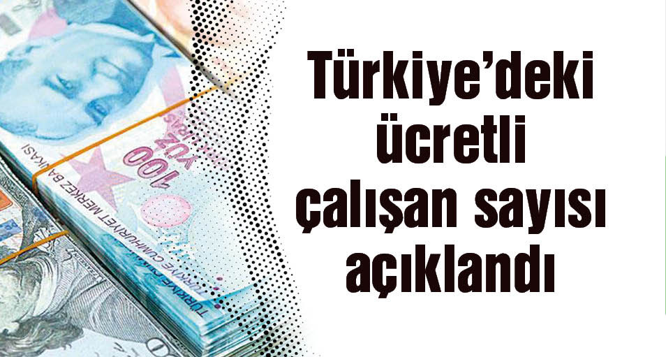 Türkiye'deki ücretli çalışan sayısı açıklandı