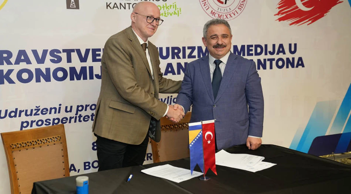 Tuzla Kantonu Turizm Birliği ile Türkiye Basın Federasyonu arasında bölgenin tanıtımına yönelik iş birliği