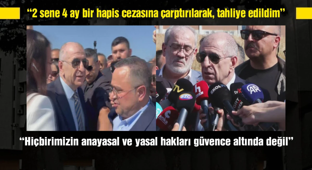 Ümit Özdağ cezaevinden tahliye edildi