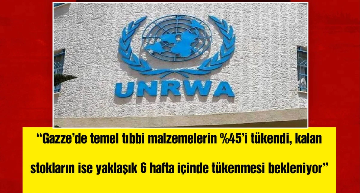 UNRWA: Gazze’de sağlık sistemi kritik seviyede