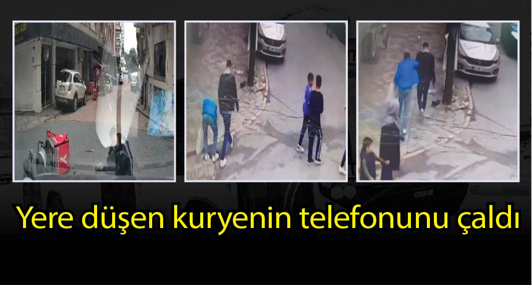 Zeytinburnu'nda kaza sonrası yere düşen cep telefonunu çaldı