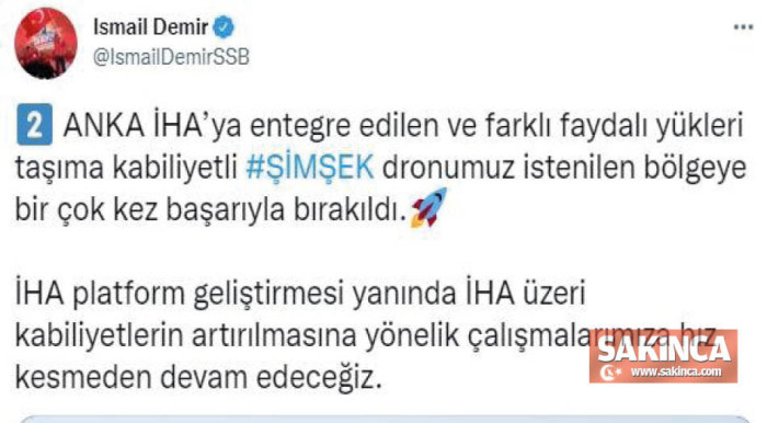 ANKA- Şimşek entegrasyonu tamamlandı